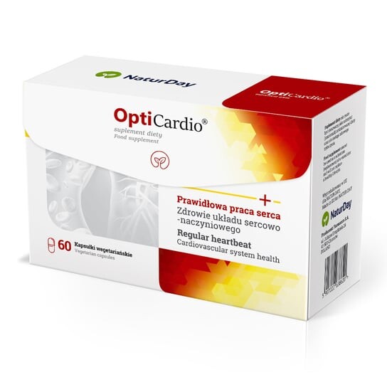 

NaturDay OptiCardio Spirulina, Нормальное кровяное давление, 60 капсул. Inne