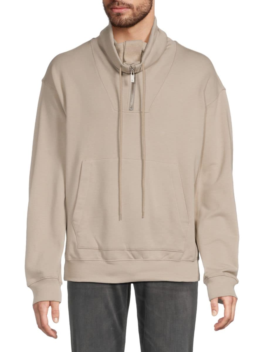 

Толстовка с воротником-воронкой Helmut Lang, цвет Stone