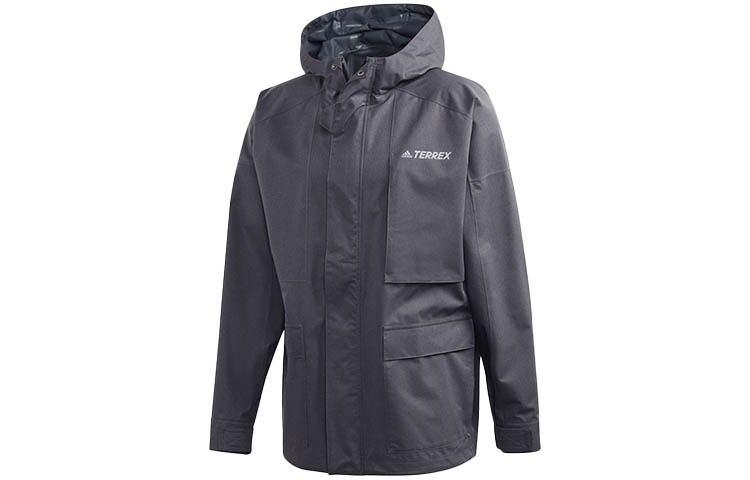 Adidas Куртка мужская темно-серый вереск, Dark Heather Gray — фото 2