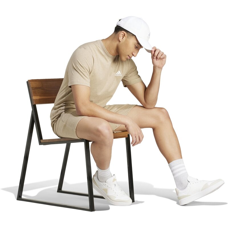 Рубашка сезонная базовая меланжевая Adidas, цвет blcame — фото 4