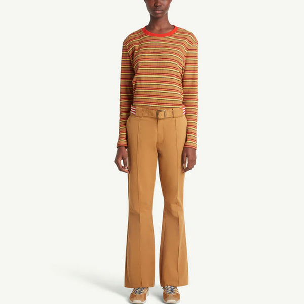 Брюки x wales bonner flare trouser Adidas, коричневый — фото 4