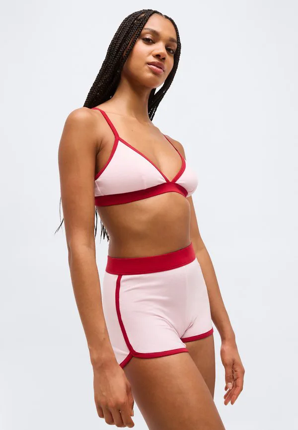 Треугольный бюстгальтер-топ Adidas Sportswear, Clear Pink — фото 4
