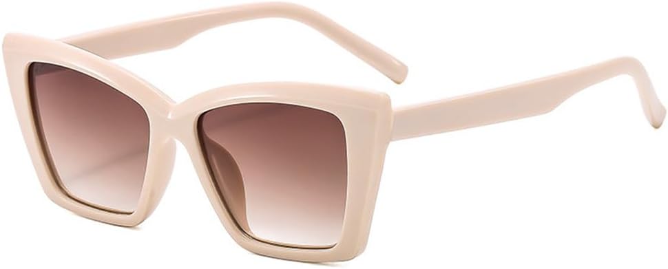 

Солнцезащитные очки UV400 - "Кошачий глаз" в стиле панк с градиентной расцветкой, для женщин и мужчин, для бега и занятий спортом на открытом воздухе UYPTK, Beige-lightbrown