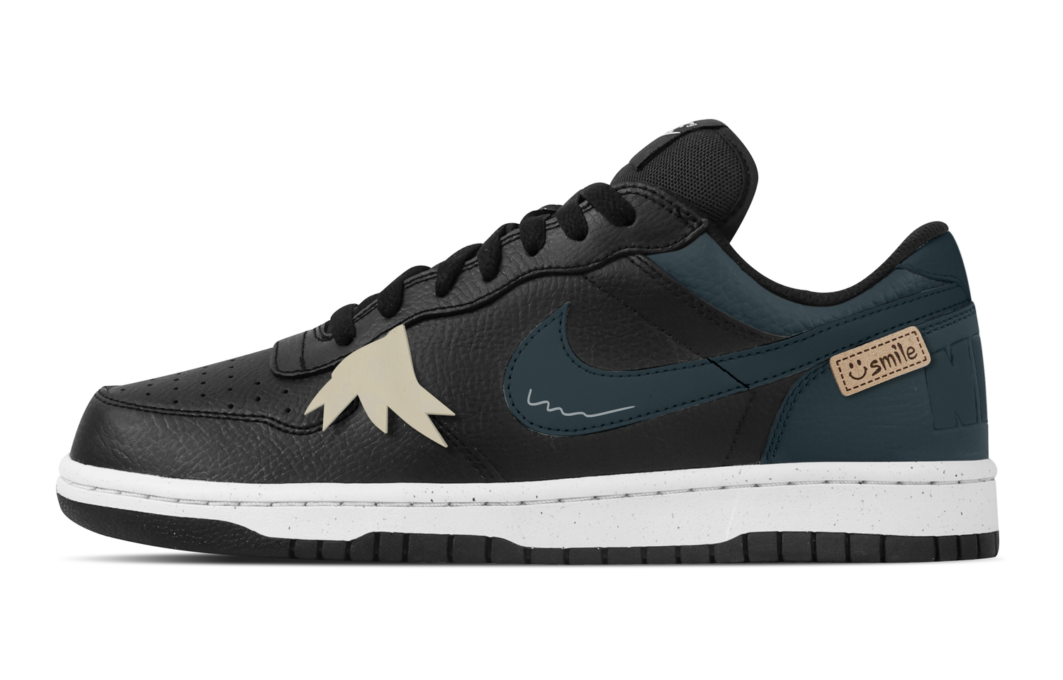 

Большие волшебные лес устойчивые к истиранию дышащие низкие кроссовки для скейтбординга мужские Nike, черный/зеленый