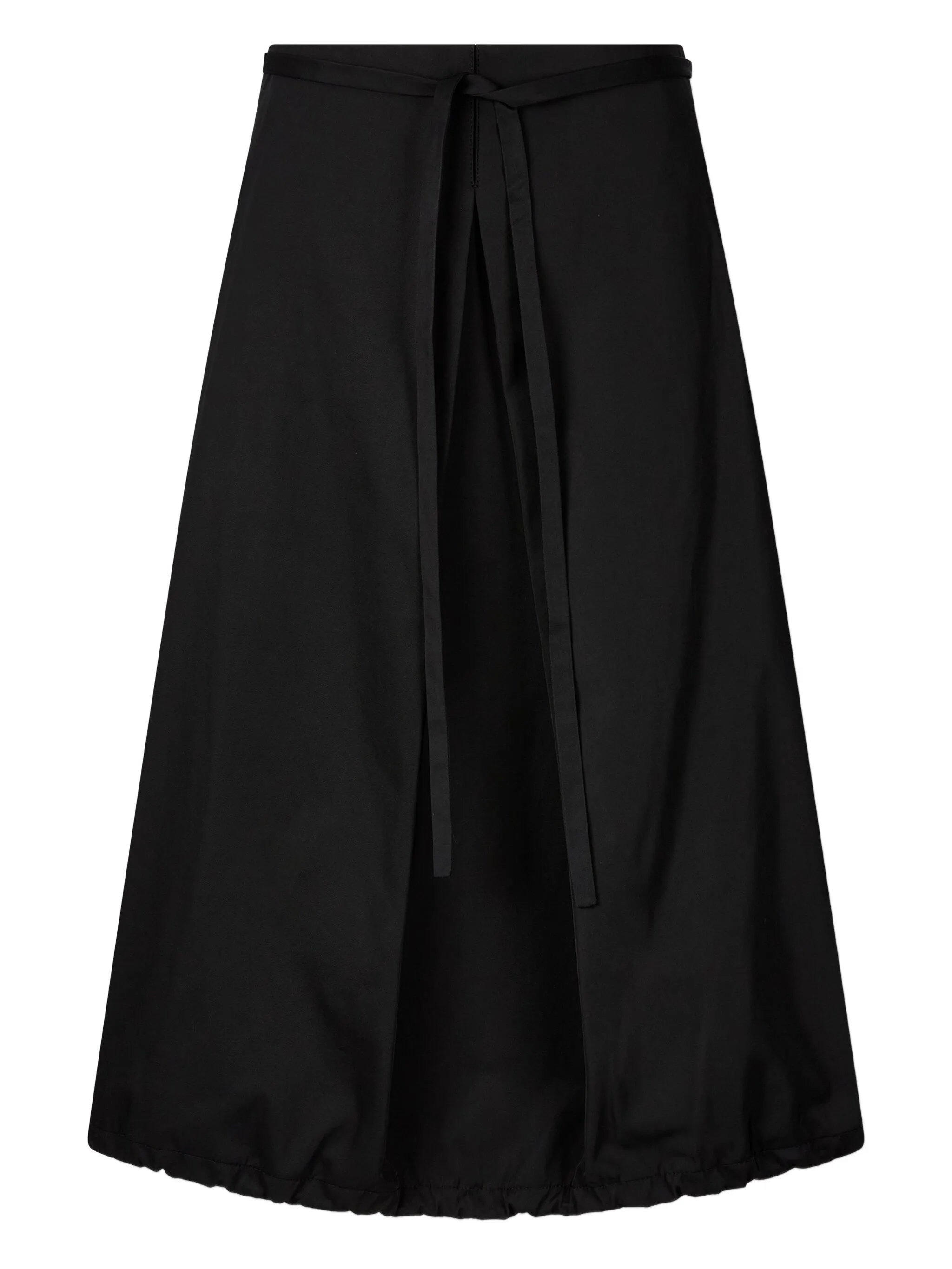 

Юбка миди объемного кроя со складками Studio Tomboy, черный