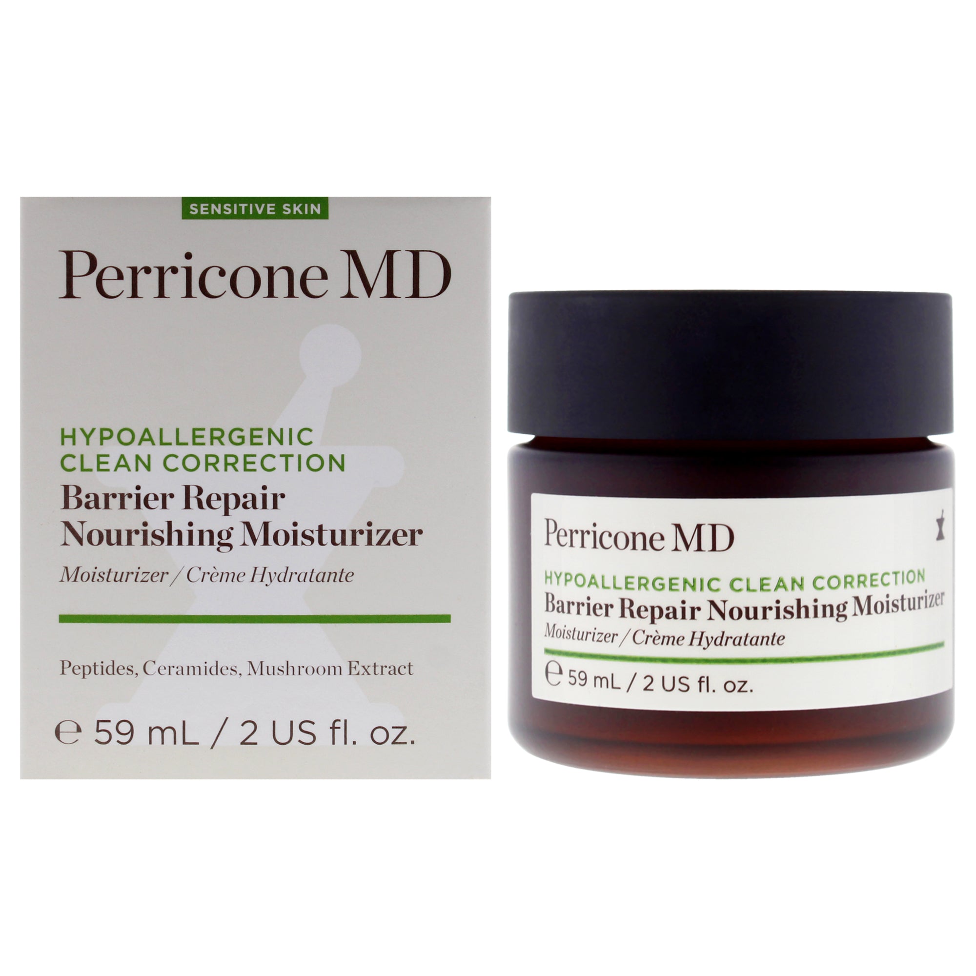 

Гипоаллергенный увлажняющий крем Clean Correction Barier Repair Nourishing Moisturizer от Perricone MD для мужчин и женщин - 2 унции Perricone Md, Small