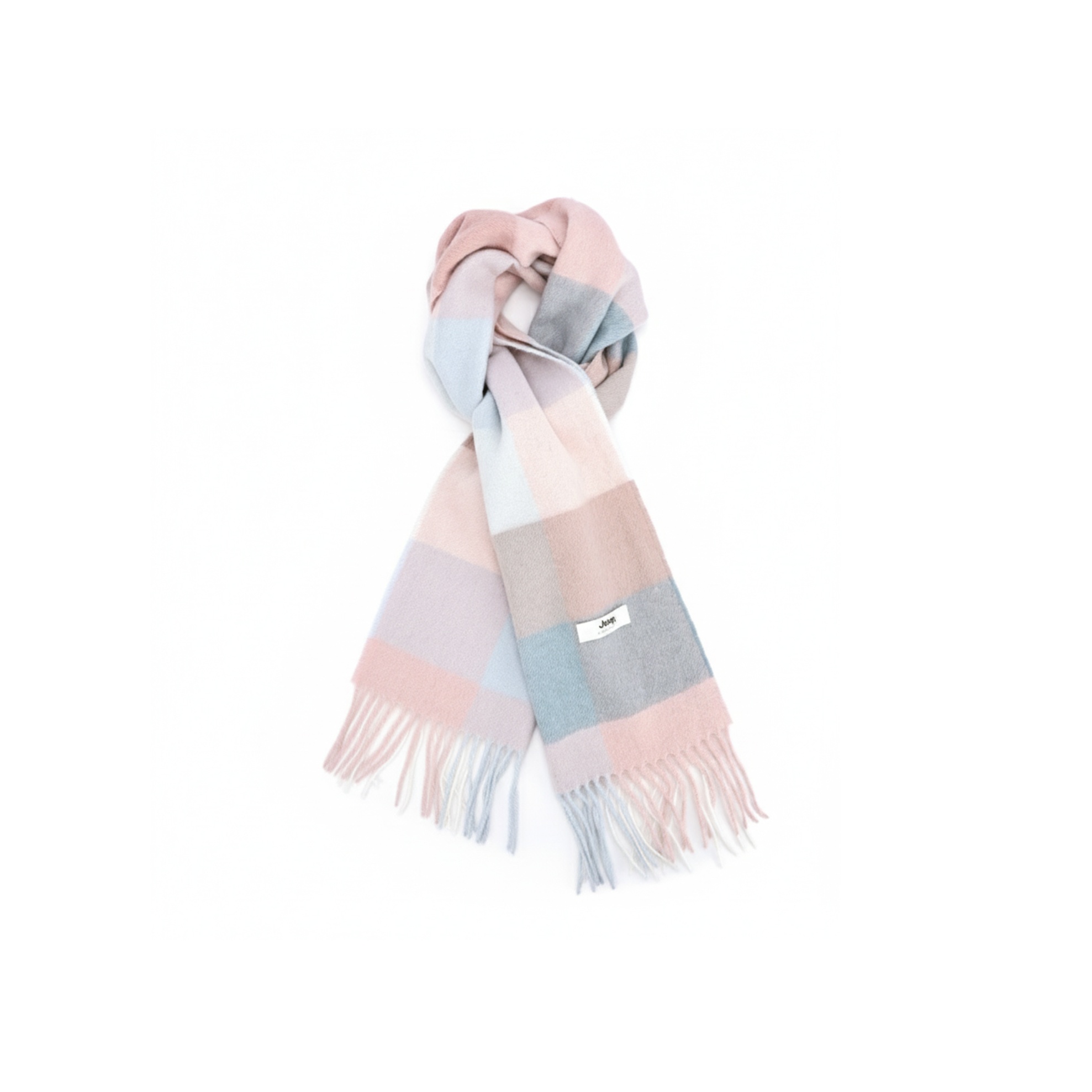 

Jeep Шарф вязаный Unisex Light Blue Pink [100% Wool]