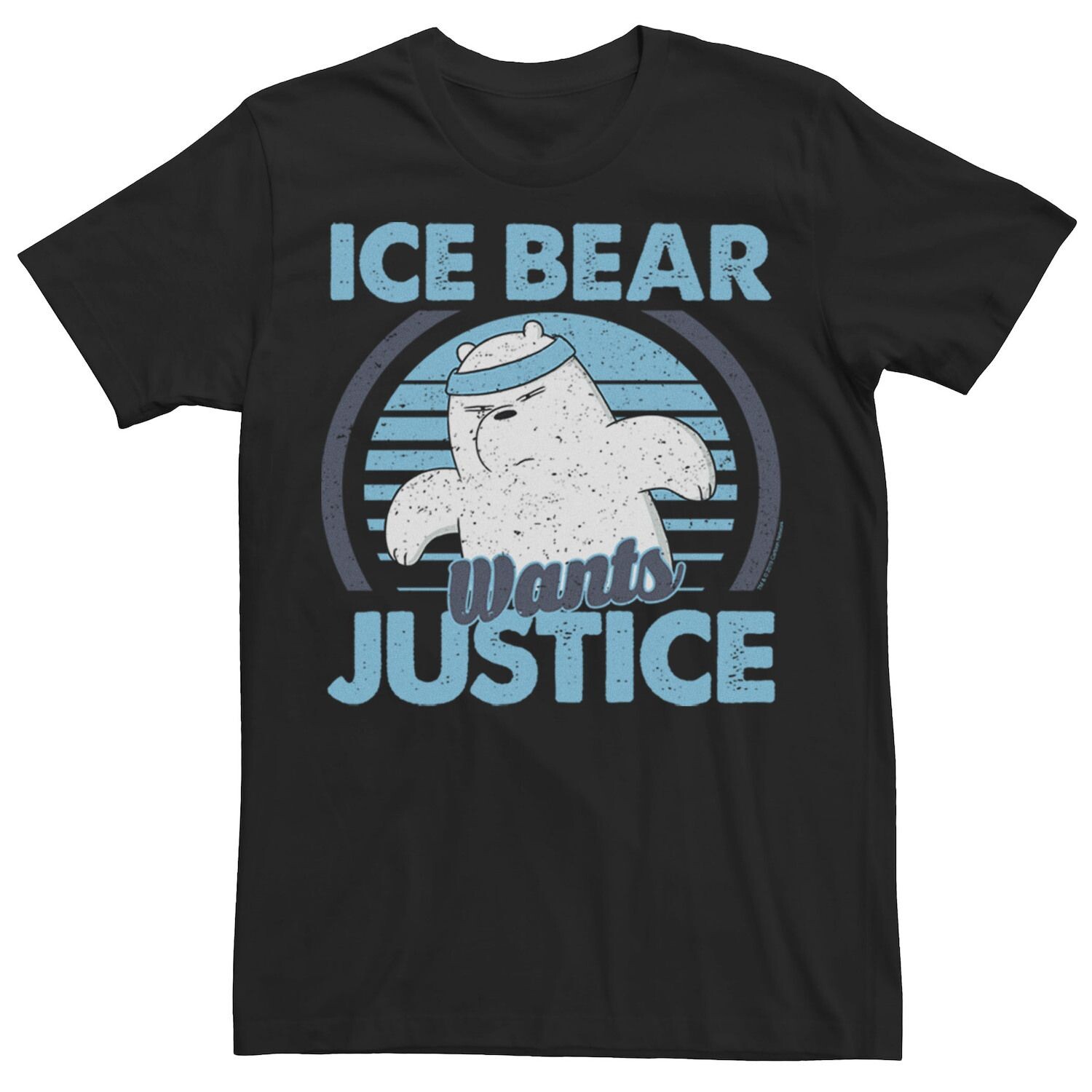 

Мужская футболка Cartoon Network We Bare Bears Ice Bear Wants Justice Licensed Character