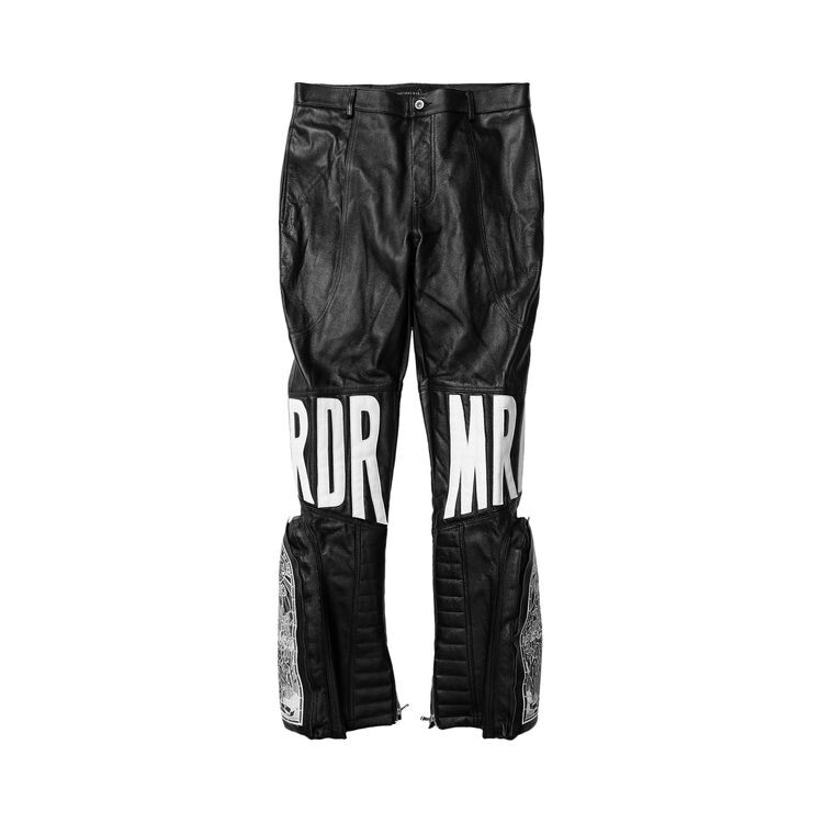 

Брюки Who Decides War MRDR Leather Pants Coal, синий