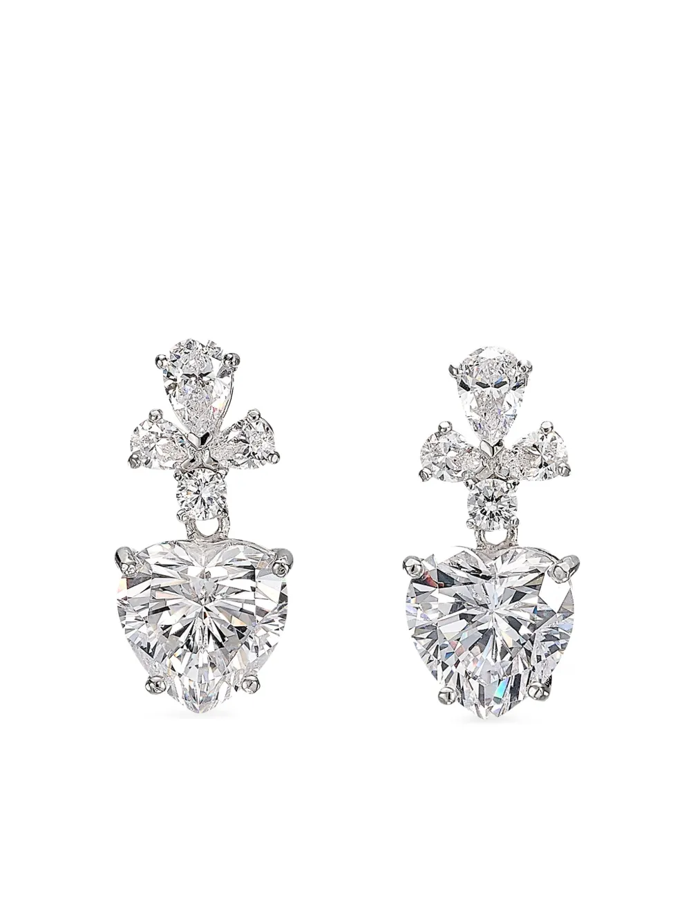 

Серьги Cupid Heart с бриллиантами Anabela Chan, серебряный