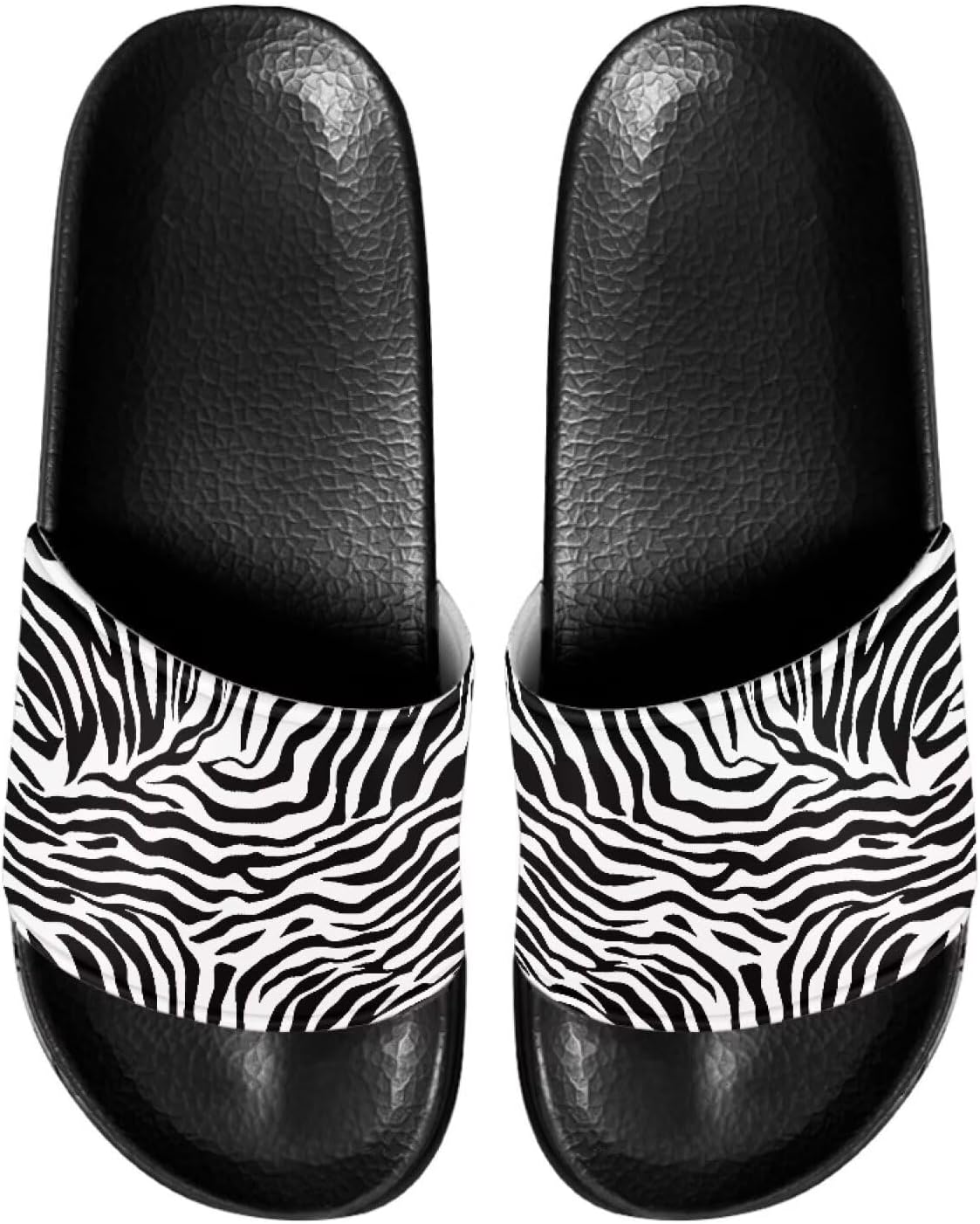 

Домашние тапочки для женщин и мужчин Mintulipy, Zebra Stripe