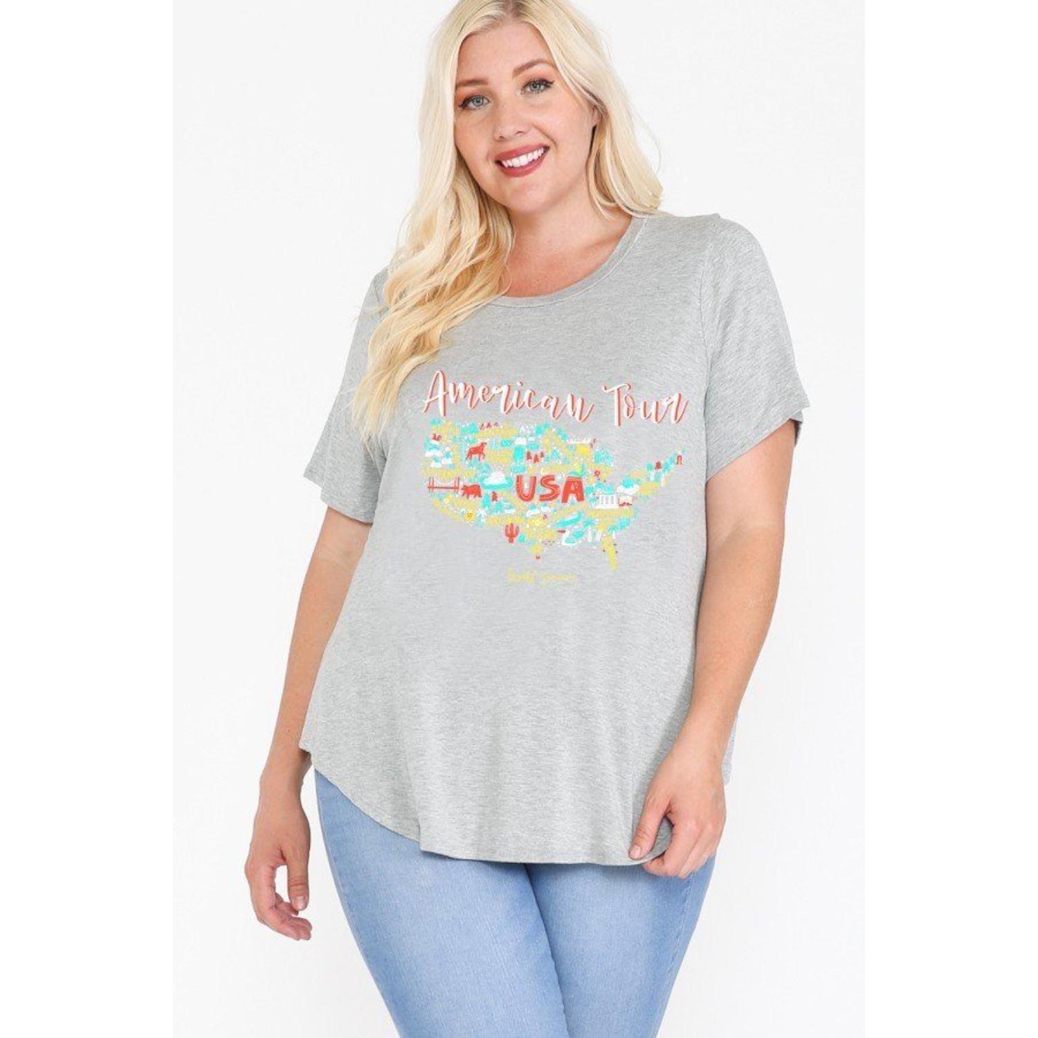 

Блузка женская FASHNZFAB, цвет heather grey