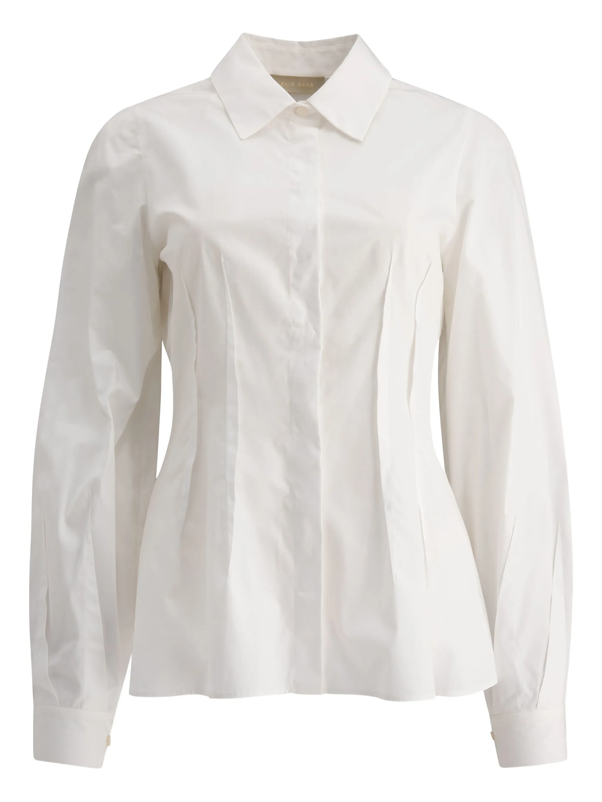

Хлопковая рубашка Elie Saab, белый