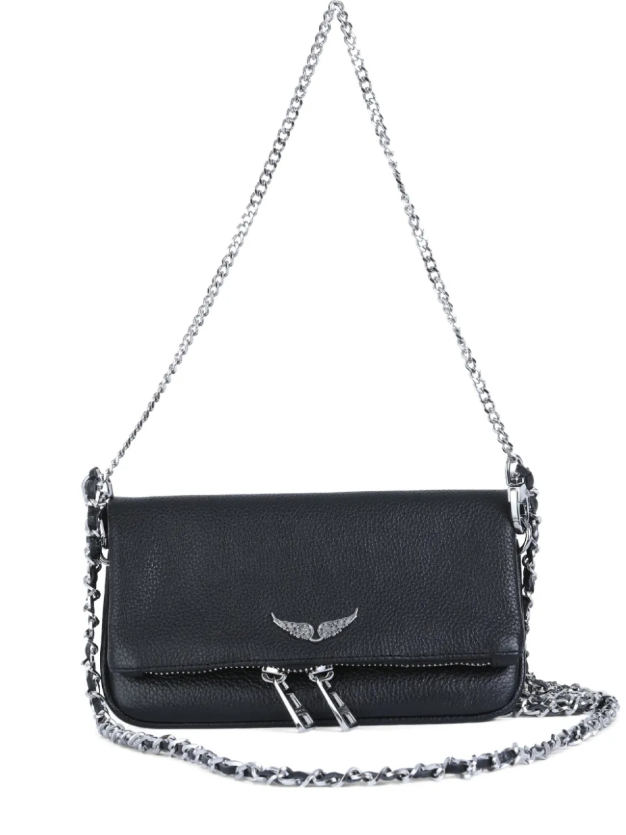 

Кожаная сумка через плечо zadig and voltaire, черный