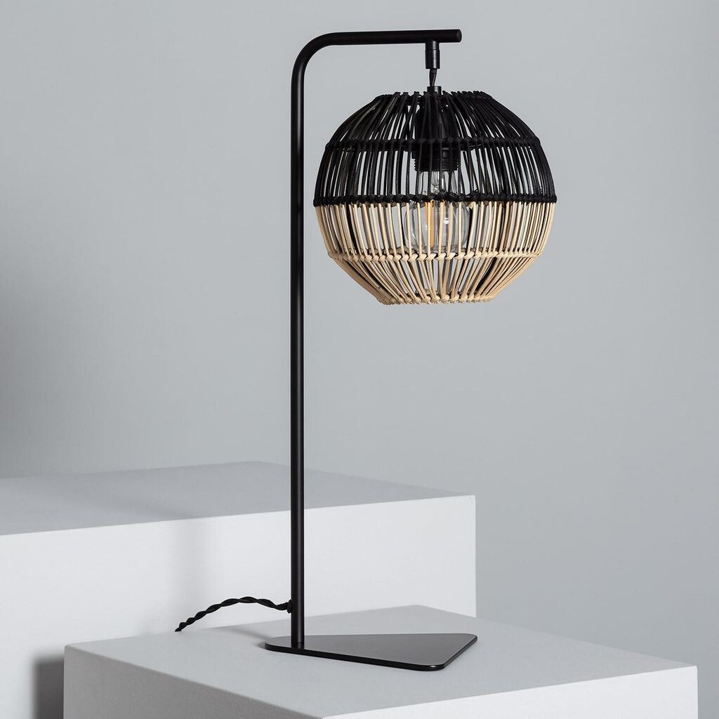 

Настольная лампа Rattan Kithnos Black LEDKIA, черный