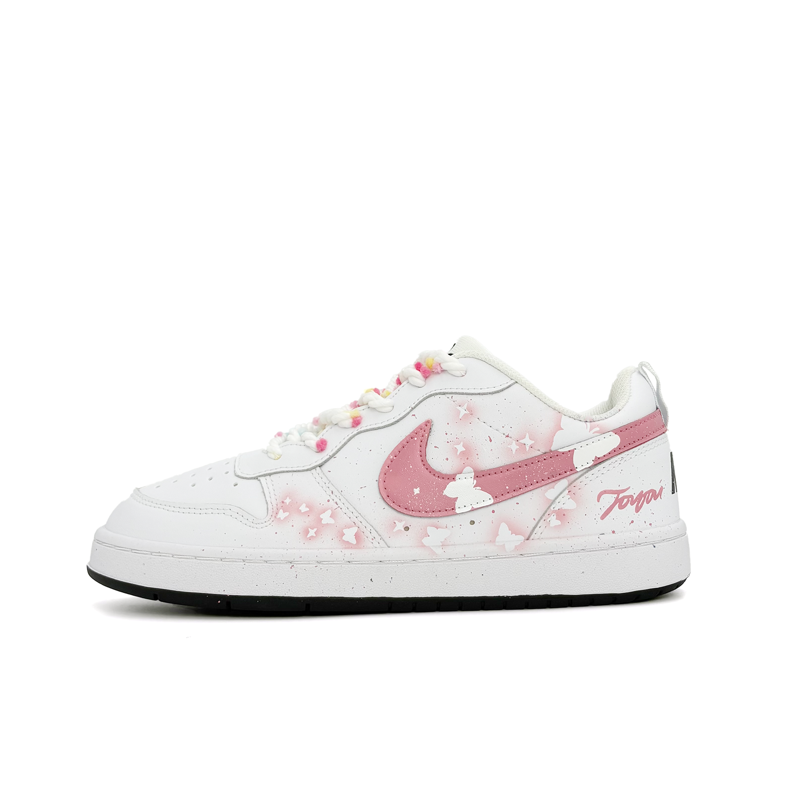 

Nike Кроссовки для скейтбординга Court Borough Pink Butterfly Low top Kids' Pink для подростков