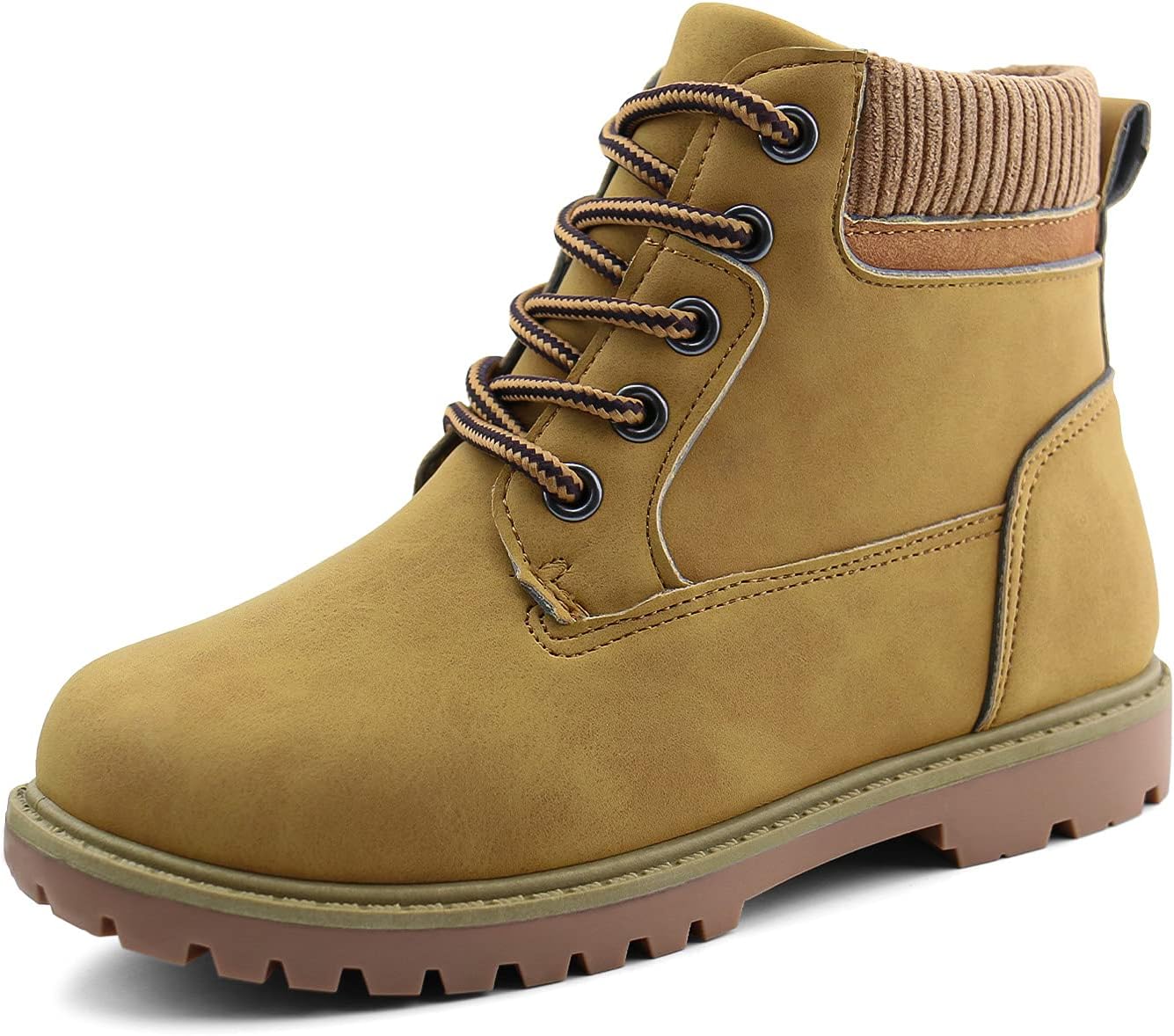 

Детские ботинки JABASIC для мальчиков и девочек, на шнуровке, для улицы, удобные рабочие ботинки