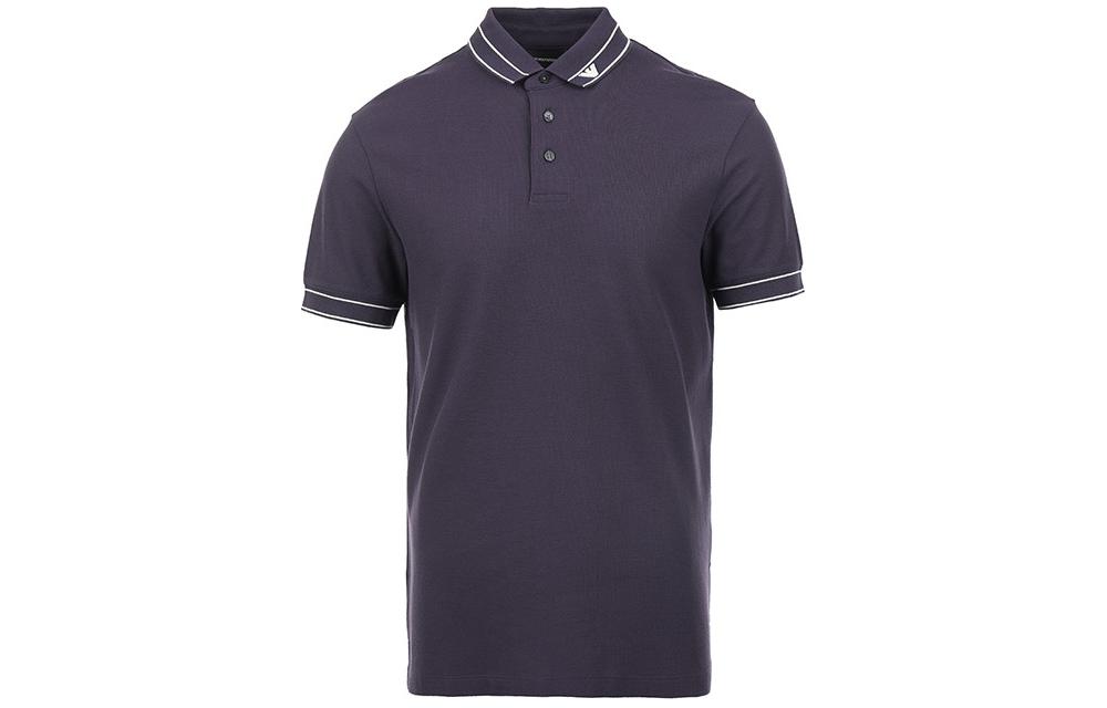 

EMPORIO ARMANI SS24 Поло мужская темно-фиолетовая, Фиолетовый, EMPORIO ARMANI SS24 Поло мужская темно-фиолетовая