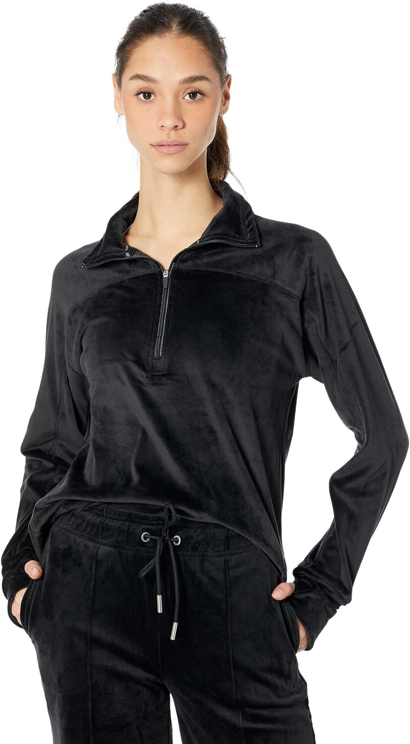 

Толстовка Juicy Couture Sport Chamonix 1/2 Zip, цвет Juicy Black
