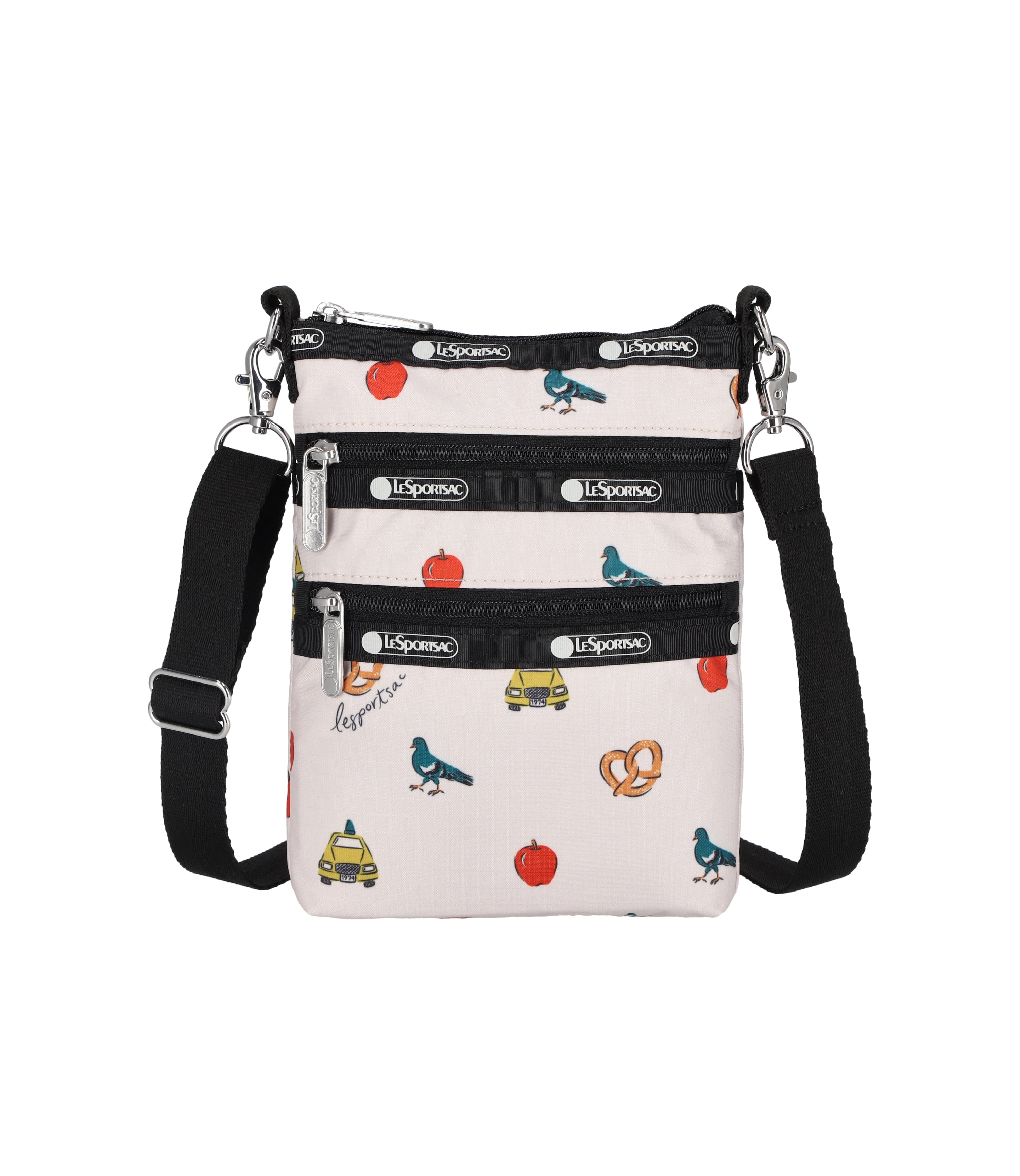 

Сумка через плечо с тремя молниями LeSportsac, цвет nyc icons print