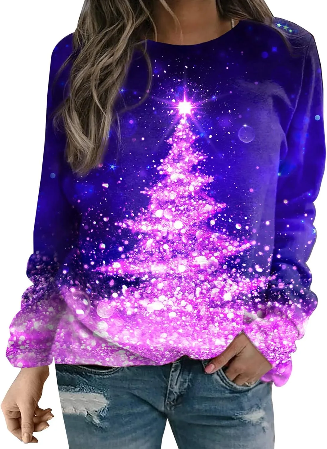 

Свитер Ugly Christmas с принтом для женщин maisdgop