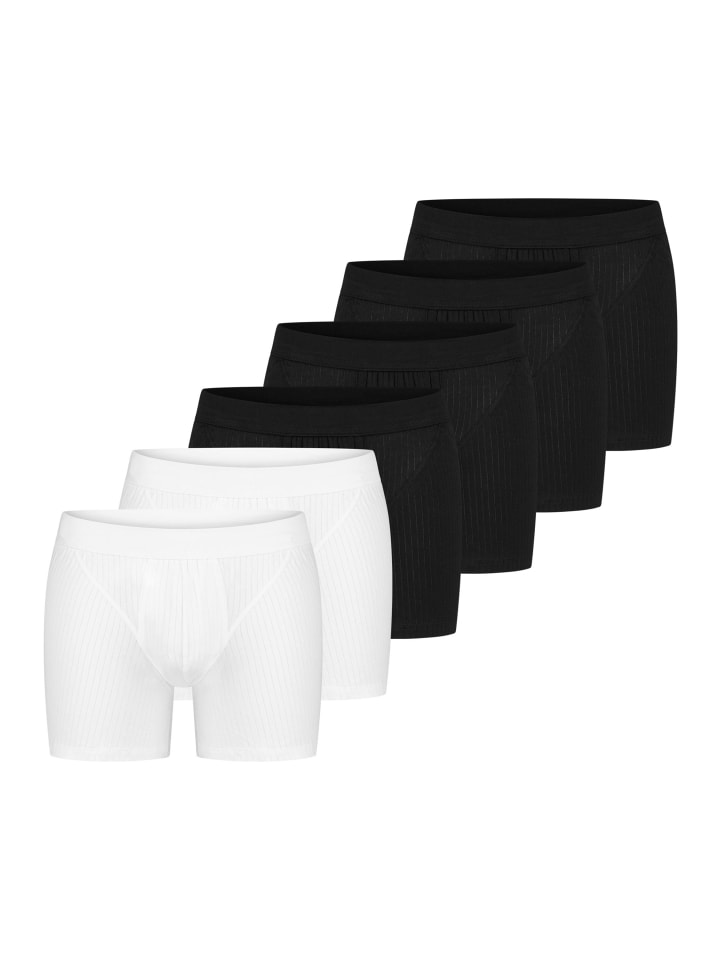 

Schiesser Ретро шорты/брюки из хлопка, аутентичные, черно-белые