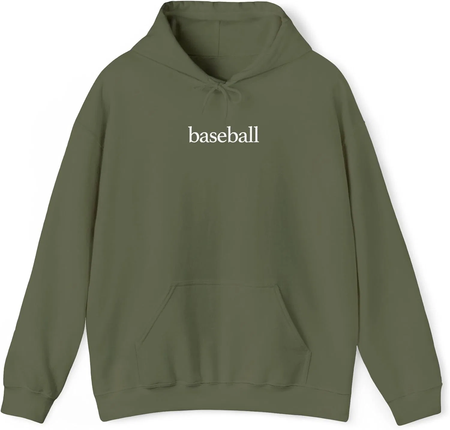Худи с принтом Baseball, унисекс, Military Green