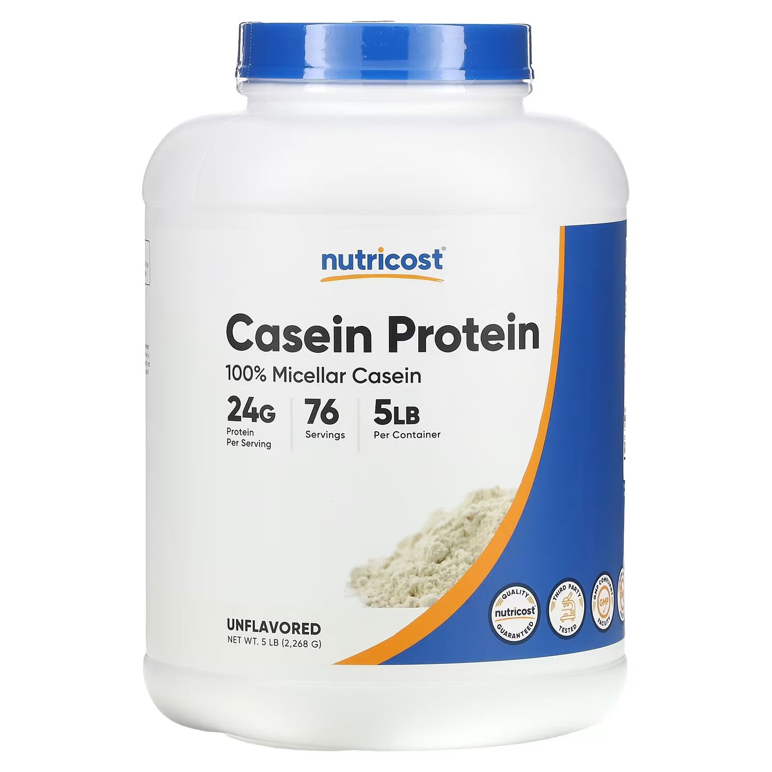 

Казеиновый протеин, без вкуса, 5 фунтов (2268 г) Nutricost