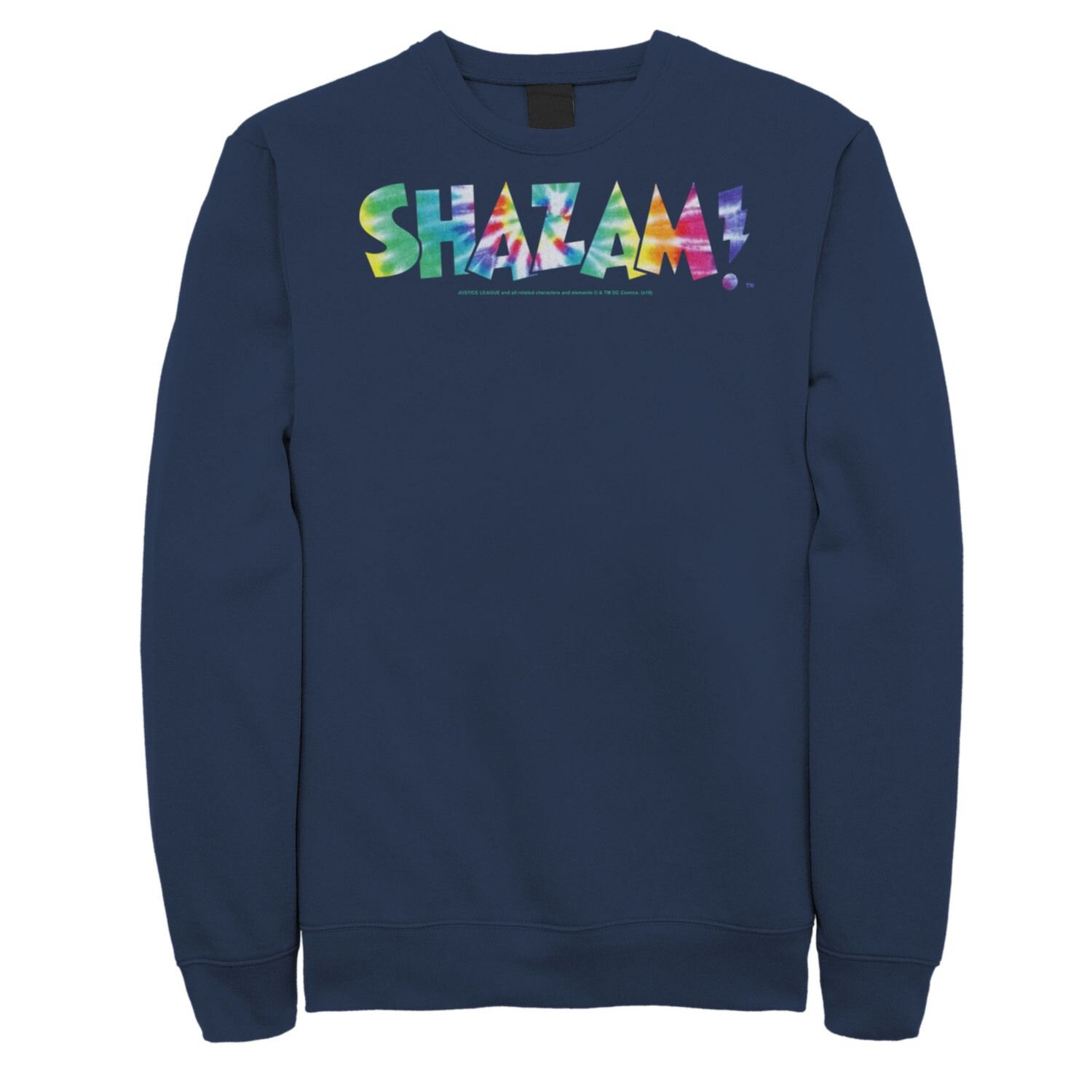 

Мужской свитшот с логотипом Shazam Tie-Dye DC Comics, синий