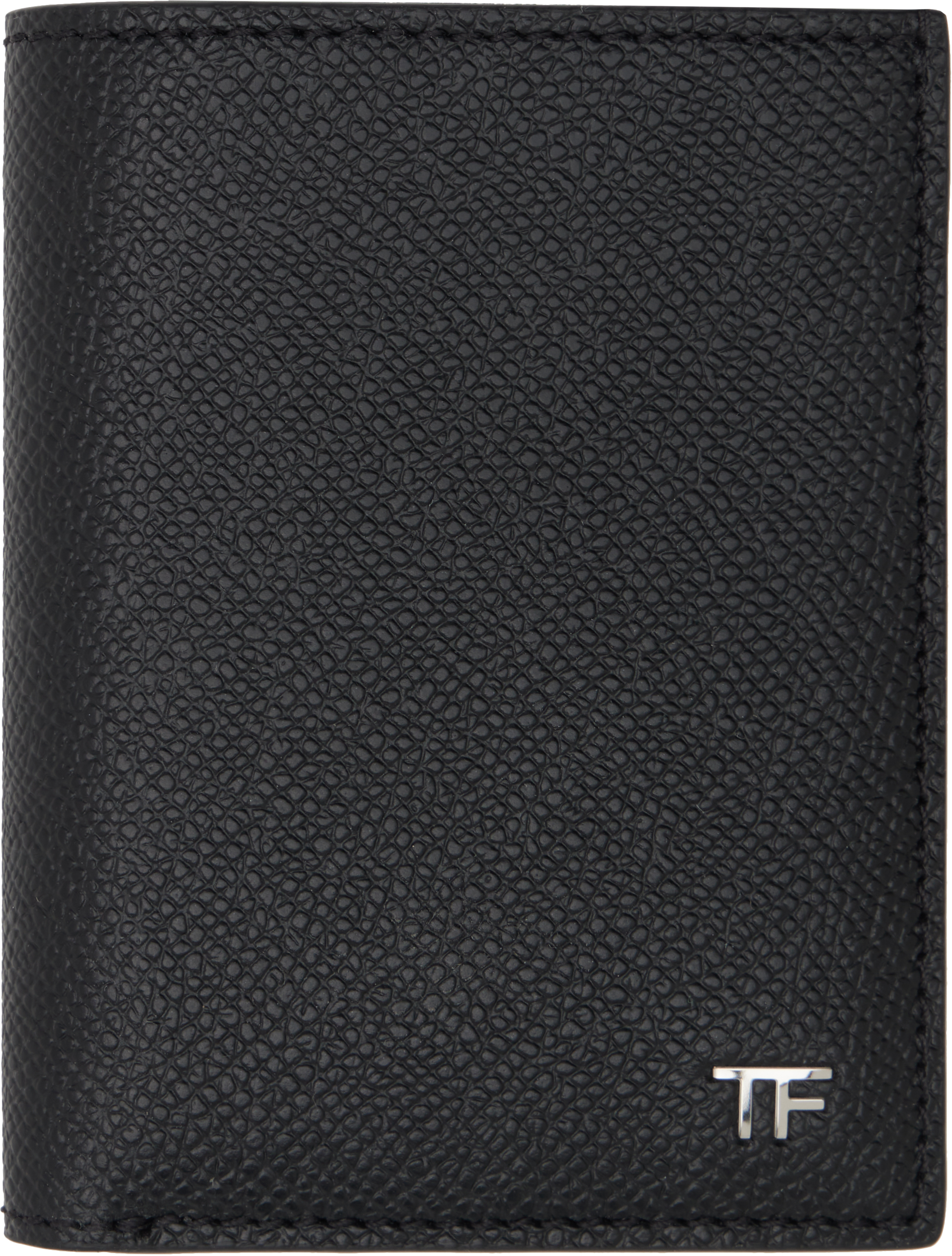 

Складной держатель для карт из мелкозернистой кожи TOM FORD, черный