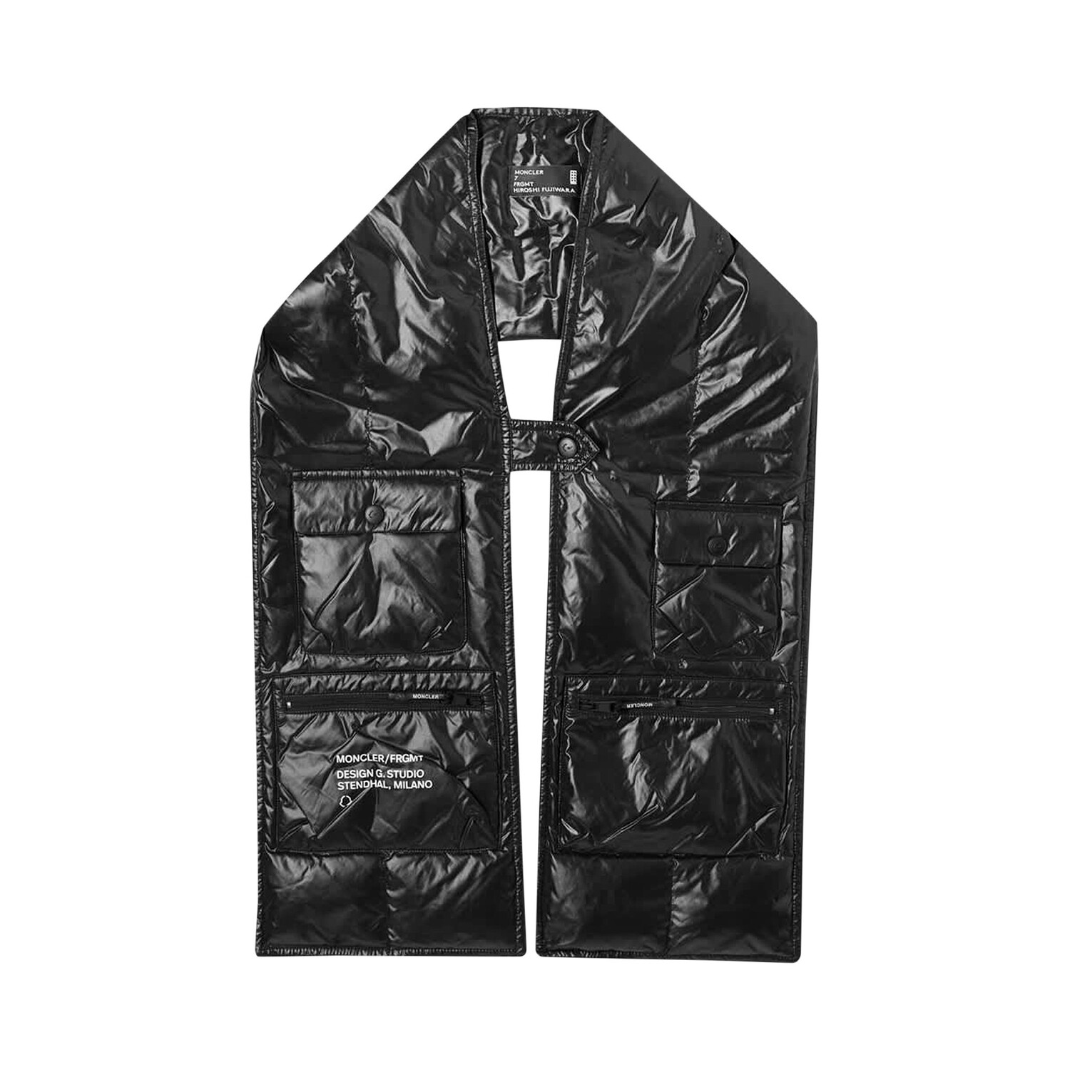 

Шарф Moncler Genius 7 x Fragment Hiroshi Fujiwara, черный