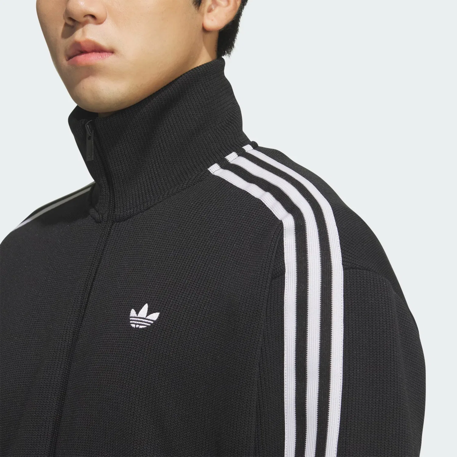Вязаный кардиган Adidas Originals FB черного цвета — фото 4