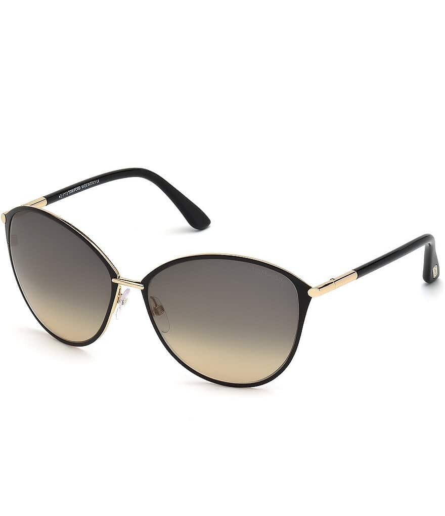 

Женские круглые солнцезащитные очки TOM FORD Penelope 59 мм, черный