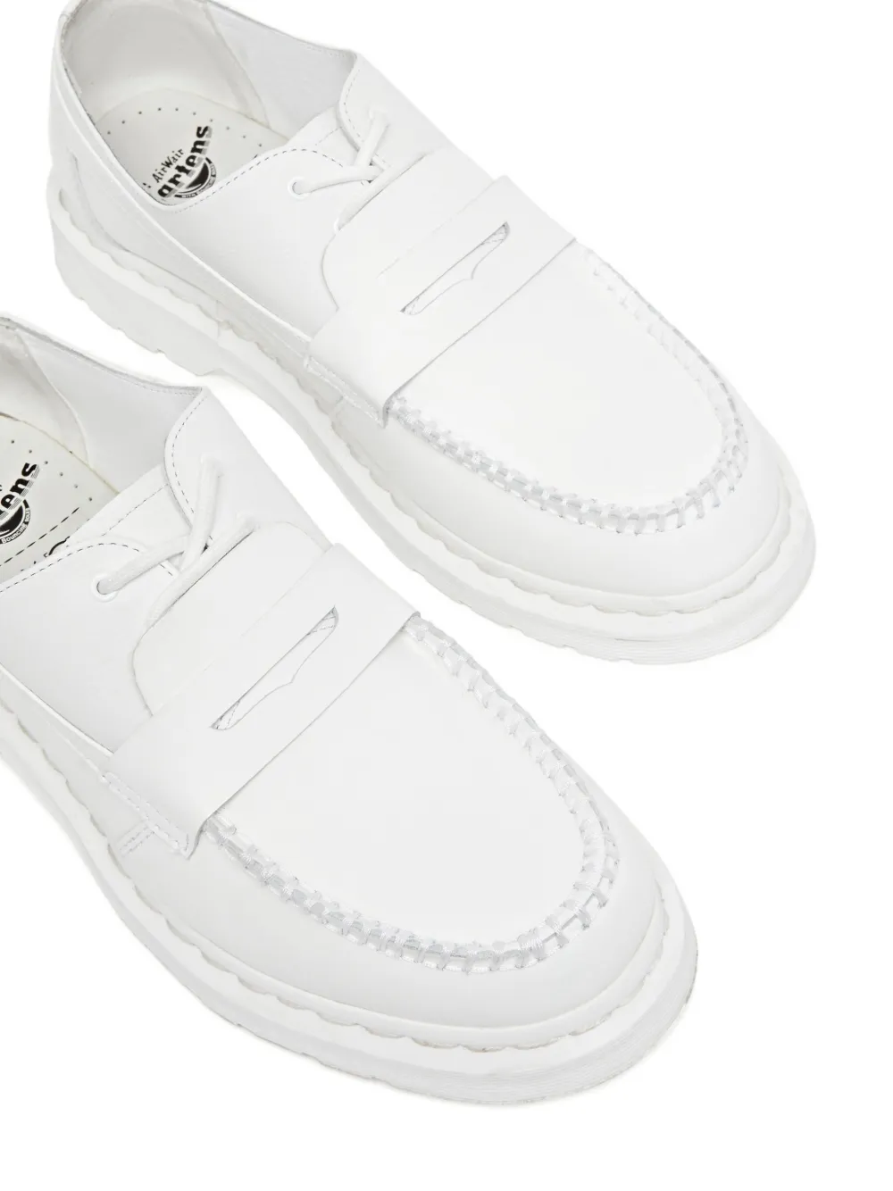 Лоферы Penton из коллаборации с Dr. Martens MM6 Maison Margiela, белый — фото 4