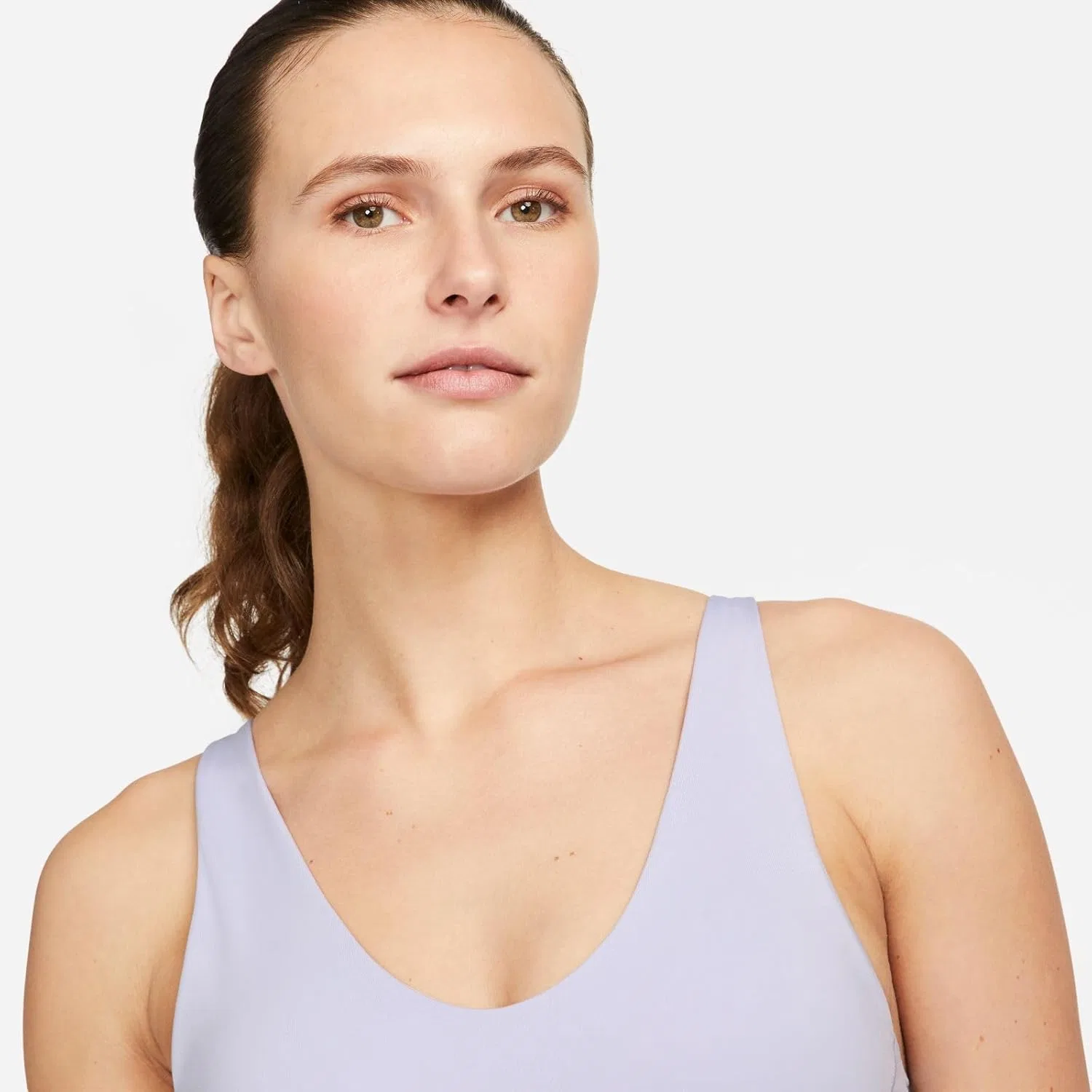 Футболка Nike Dri-Fit Indy Plunge, женская, черный — фото 4