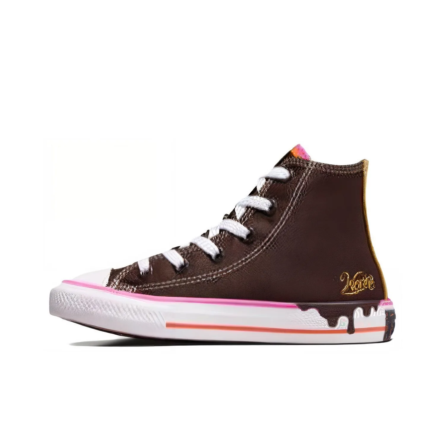 Chuck Taylor All Star Willy Wonka X High PS 'Chocolate Drip' Converse, umber — фото 3