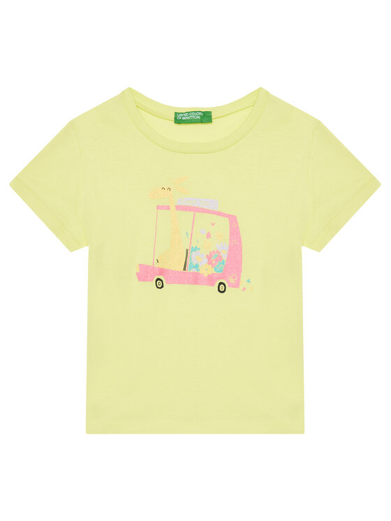 

Футболка обычного кроя 3I1XG10JJ United Colors Of Benetton, желтый