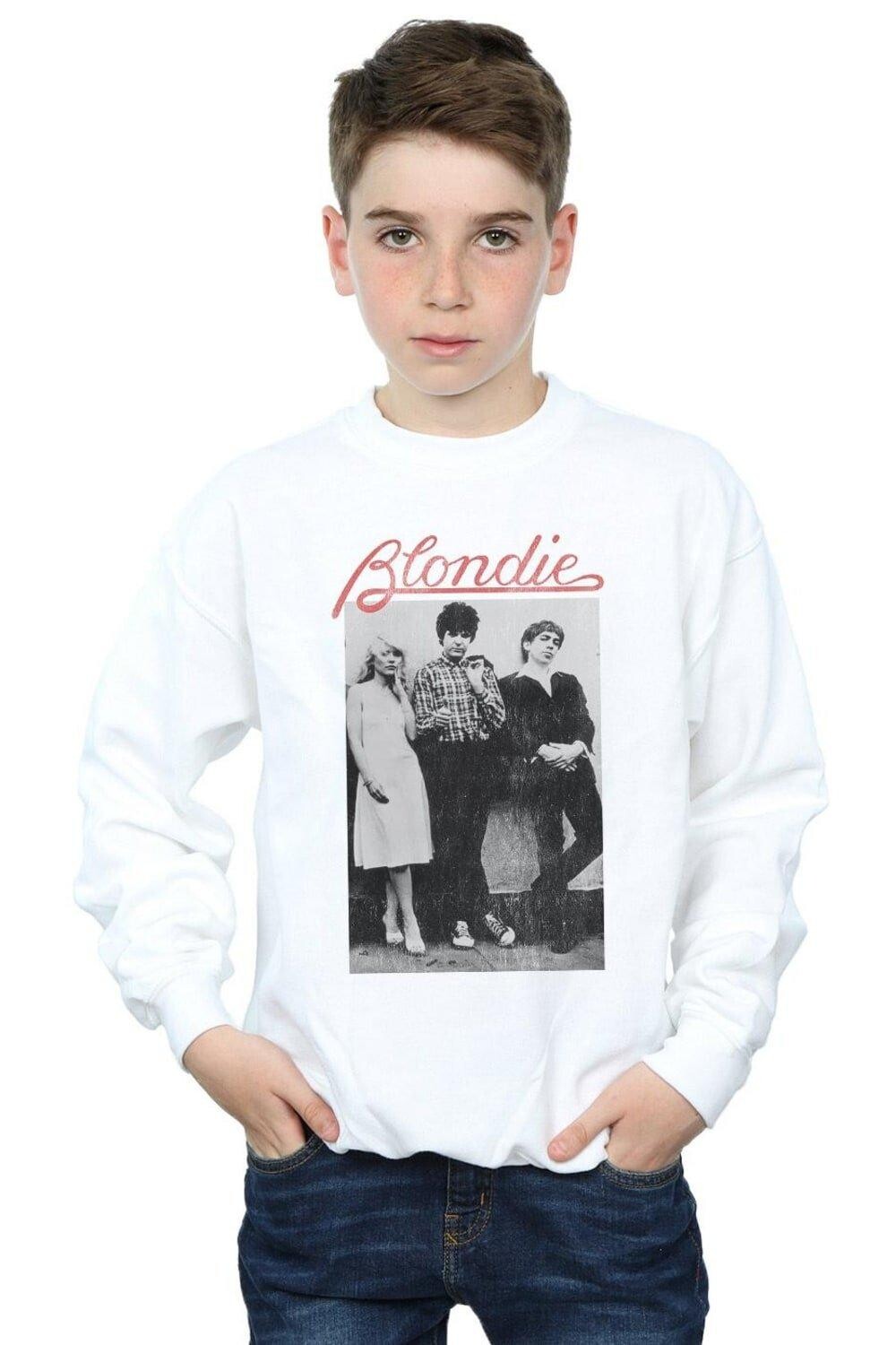 

Толстовка с потертостями Blondie, белый