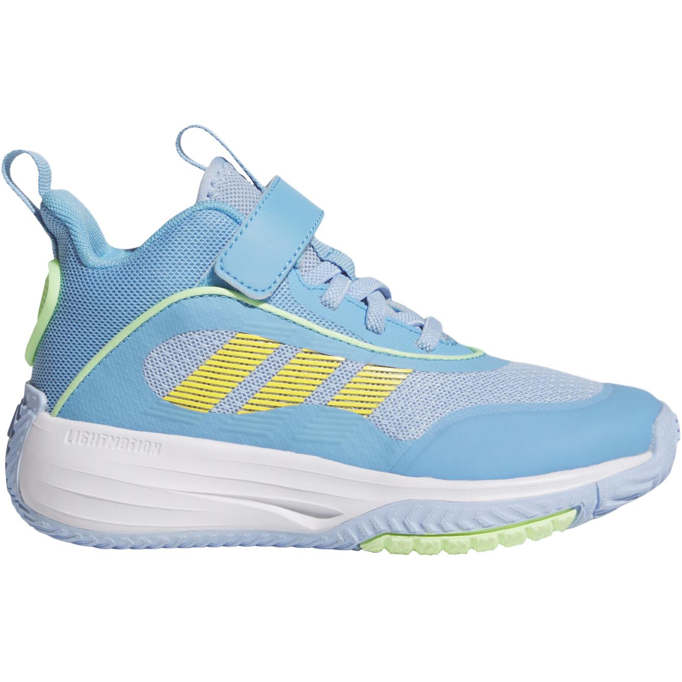 Adidas Детские баскетбольные кроссовки mid top Blue Kids' с амортизацией и дышащим верхом — фото 3