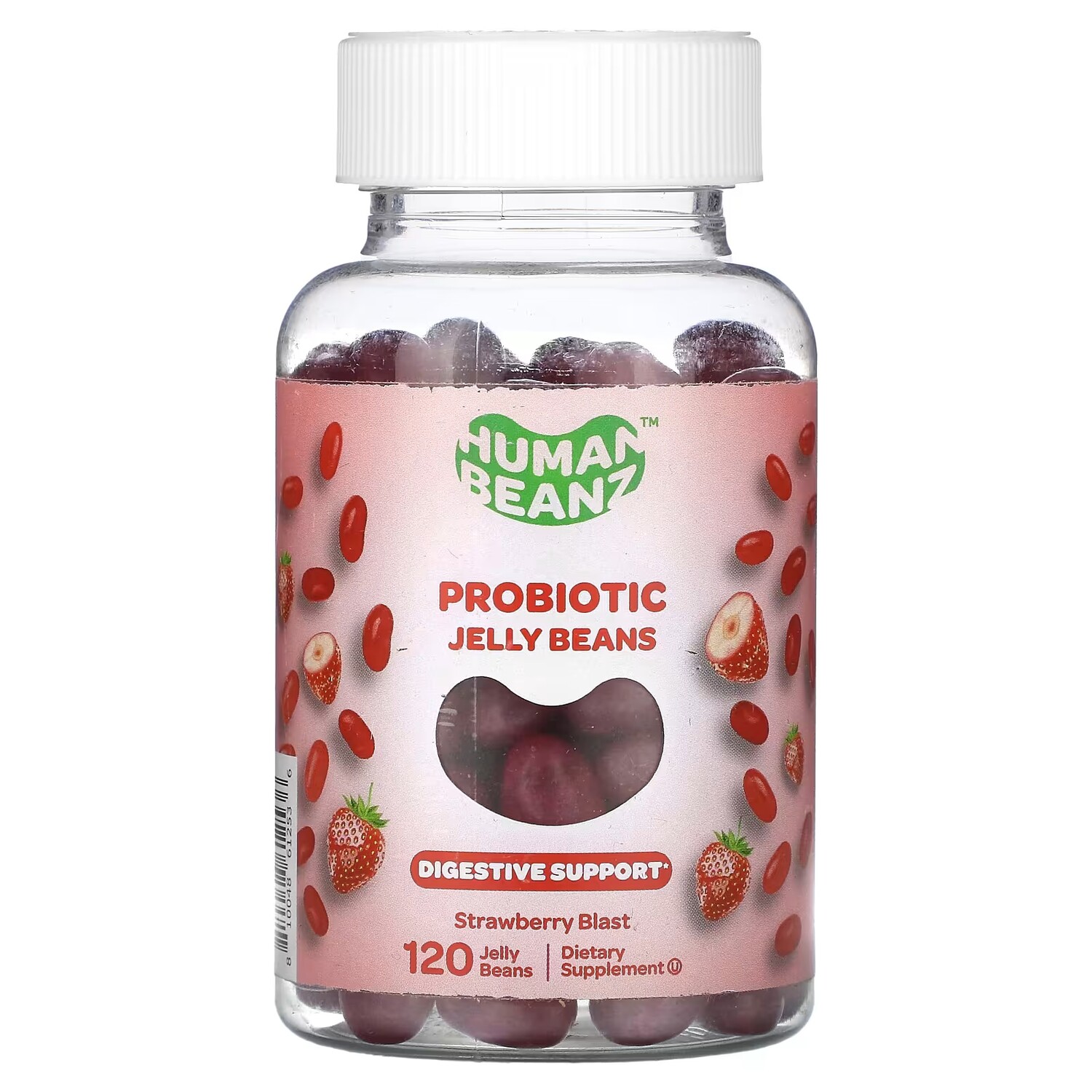 

Пробиотическая добавка Human Beanz Strawberry Blast, 120 желейных бобов