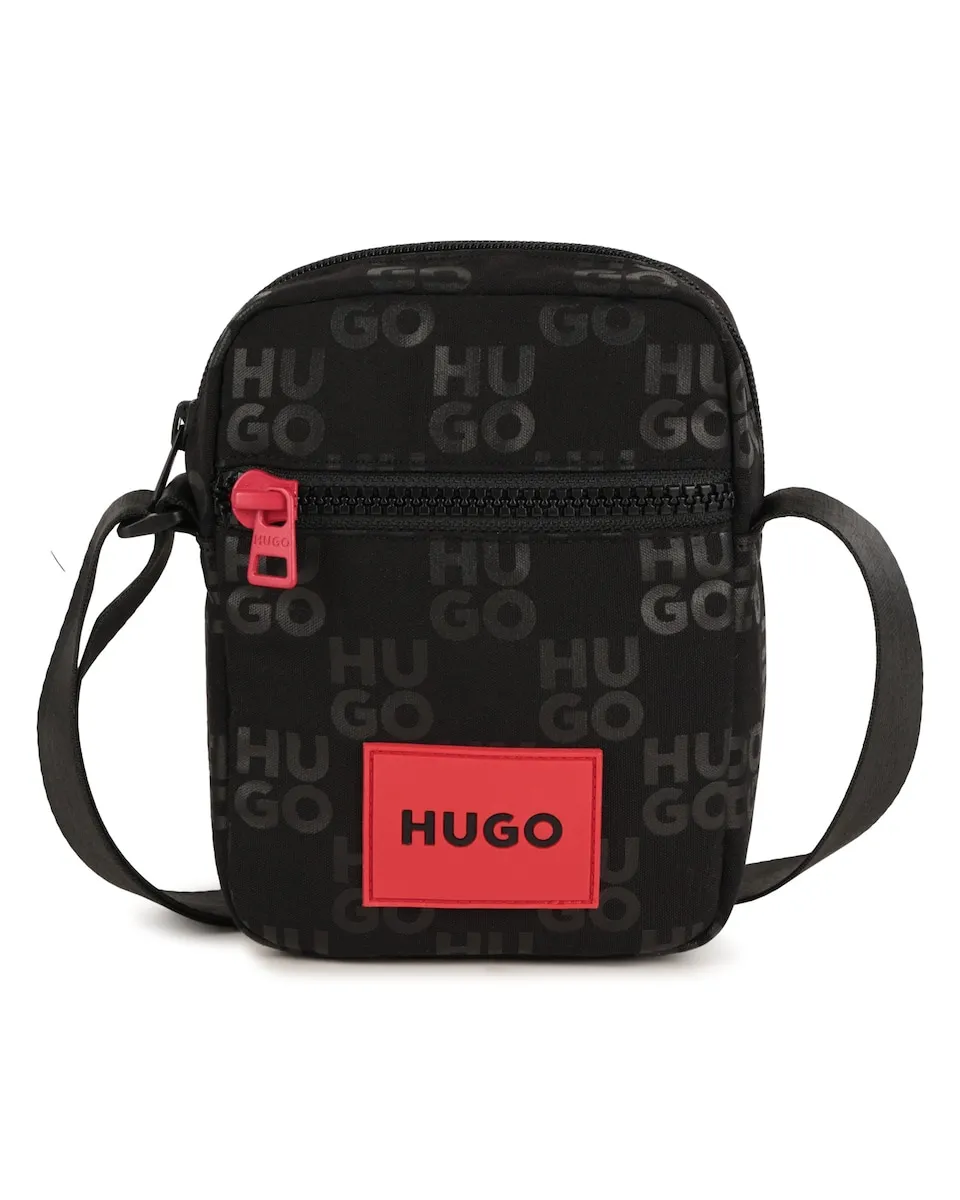 

Черная сумка на плечо для мальчика из полиэстера Hugo