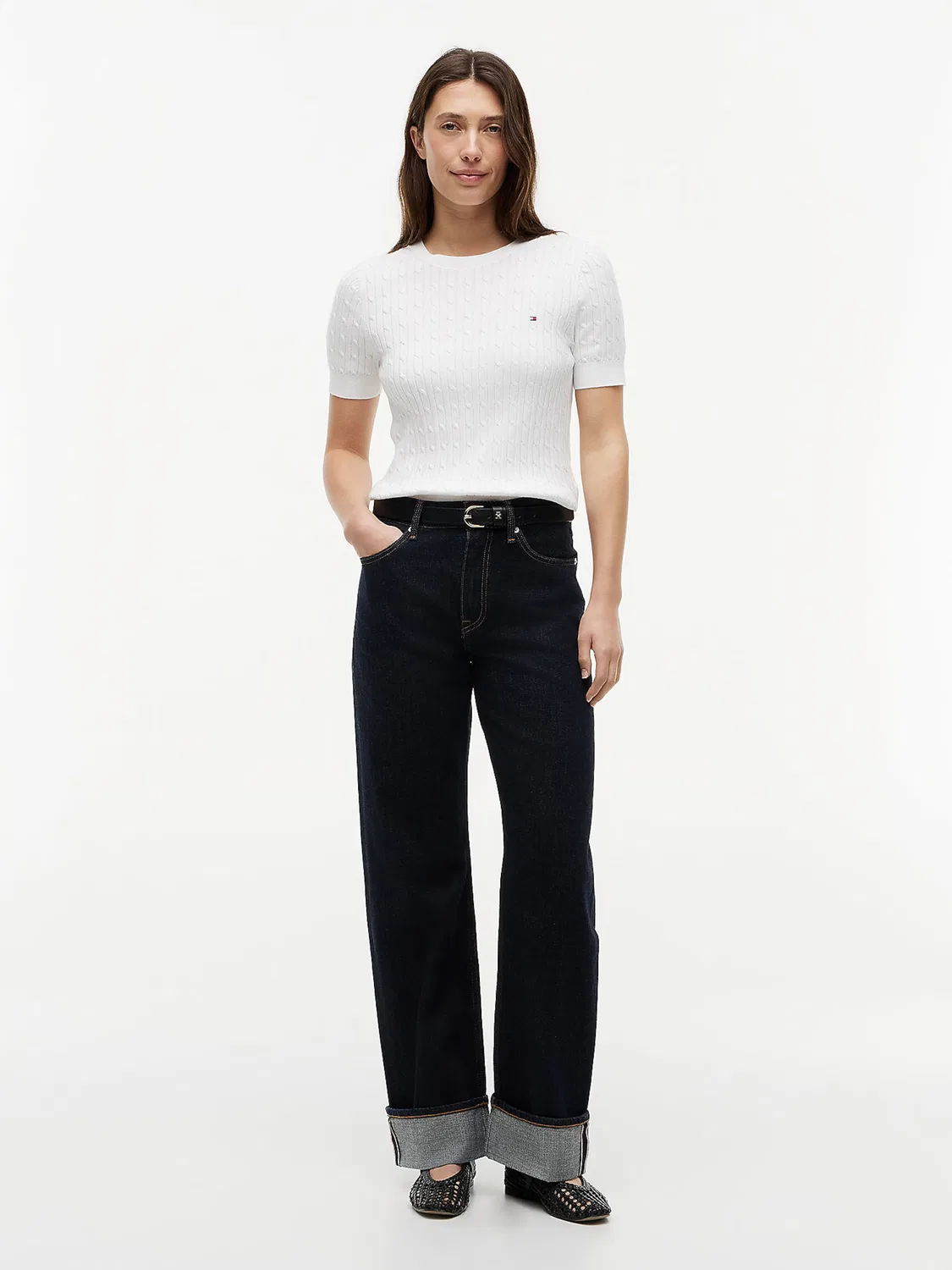 Обычные джинсы с кромкой Tommy Hilfiger, Blue Denim — фото 3