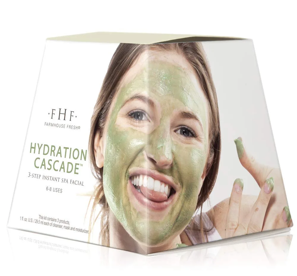 FarmHouse Fresh Hydration Cascade 3-шаговая экспресс-спа-процедура для лица, 3 шт. — фото 3