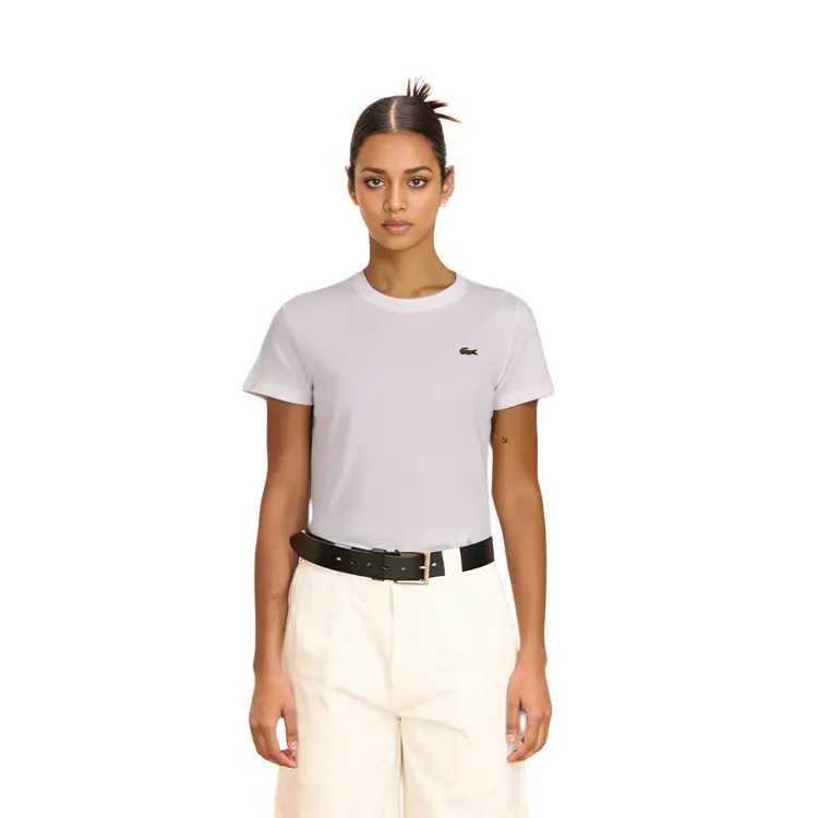 Футболка LACOSTE Women's, белая — фото 4