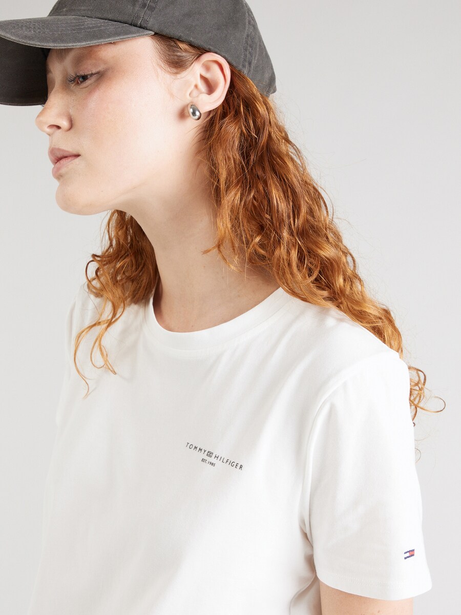 Футболка TOMMY HILFIGER Shirt 1985, белый — фото 3