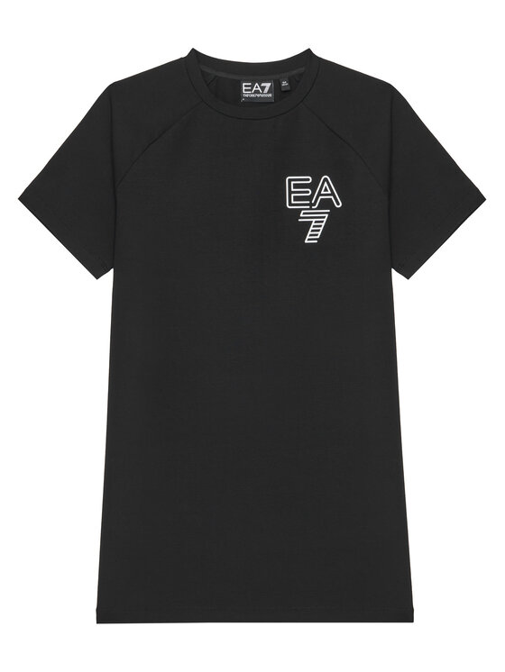 Повседневное платье relaxed fit 7G000049 AF12484 UC001 Ea7 Emporio Armani, чёрный — фото 2