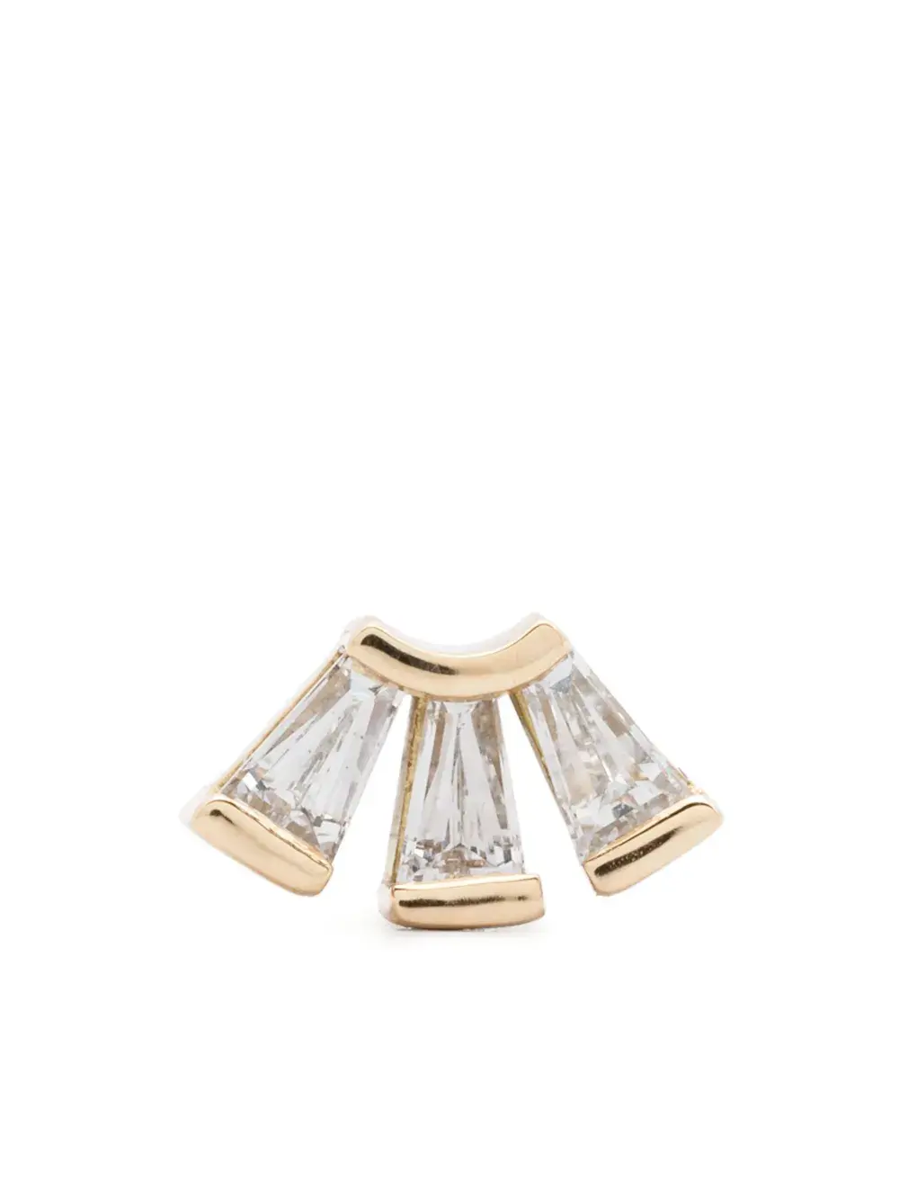 

Серьга Modular Fan с бриллиантами из 14-каратного желтого золота Maria Black, золотой