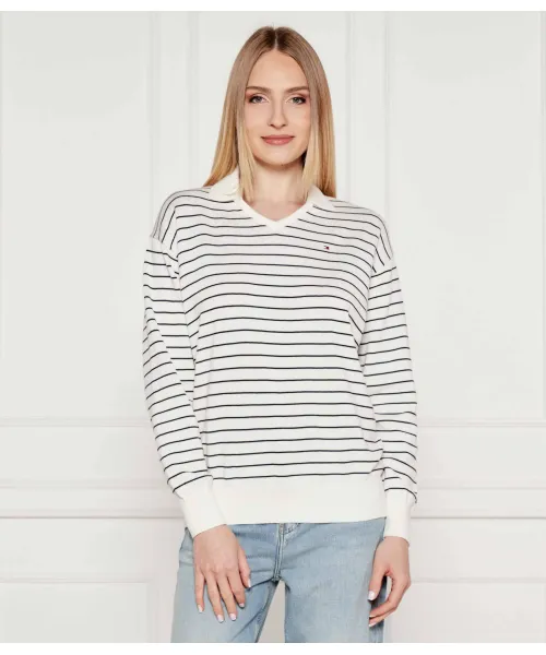 

Футболка поло Loose fit Tommy Hilfiger, белый