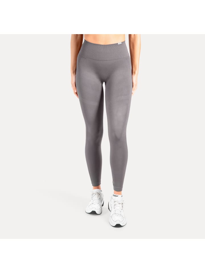 

Леггинсы Lesedi Seamless Scrunch антрацитового цвета SMILODOX