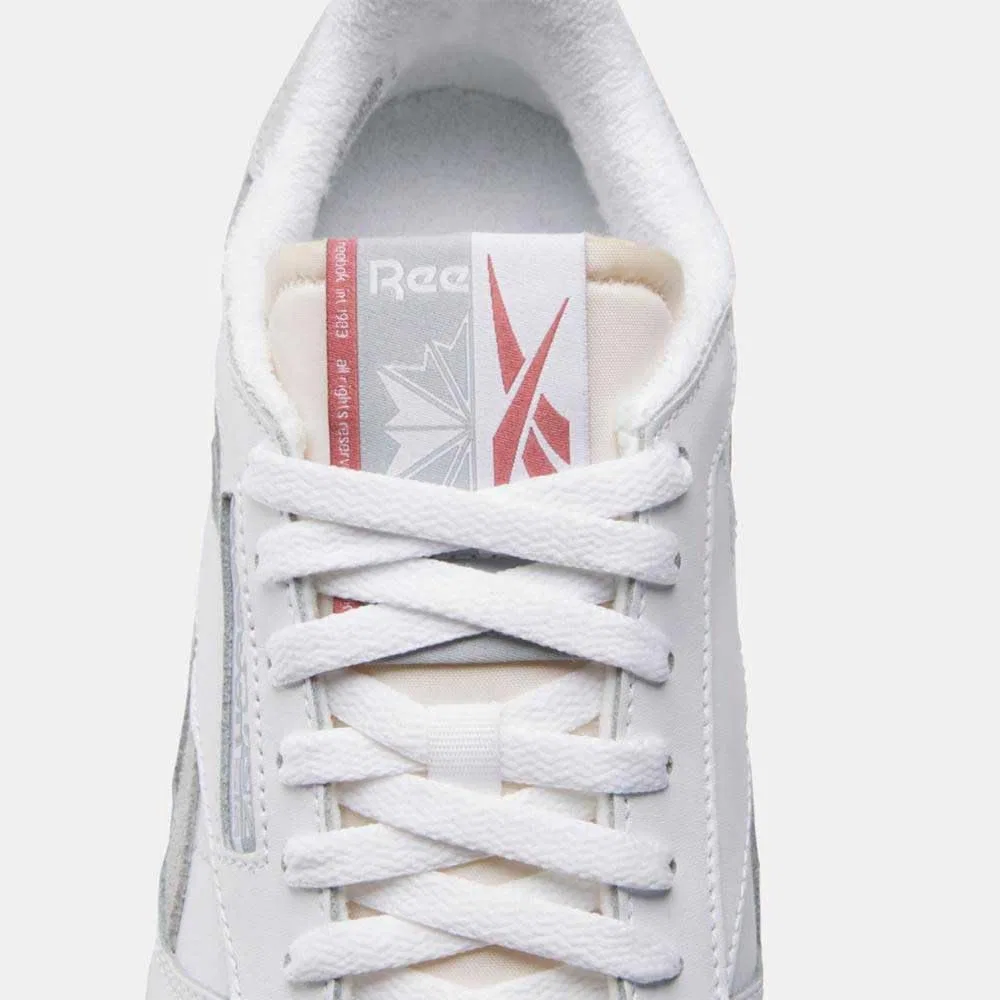 Классические кожаные кроссовки Reebok унисекс, Ftwwht Pugry3 Pugry2 — фото 4